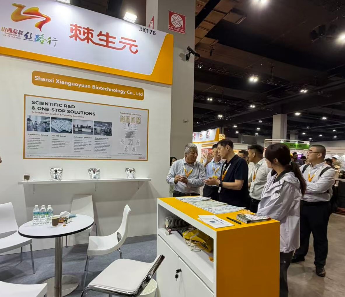 Thornvita team discussing sea buckthorn products and B2B cooperation with visitors at Food & Drinks Malaysia by SIAL 2026